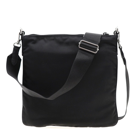 Prada Crossbody Black Nylon Messenger Bag 1BH716 New - Picture 4 of 7